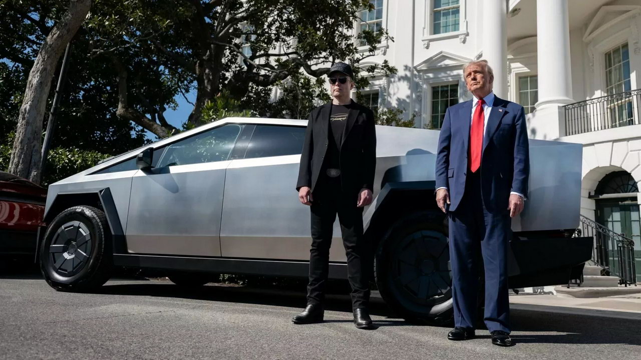 Trump Musk Tesla
