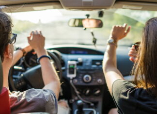 Music in car