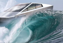 Tesla Cybertruck float
