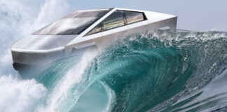 Tesla Cybertruck float