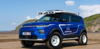 Kia Soul EV Beach Car