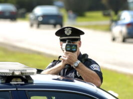 Police speed camera