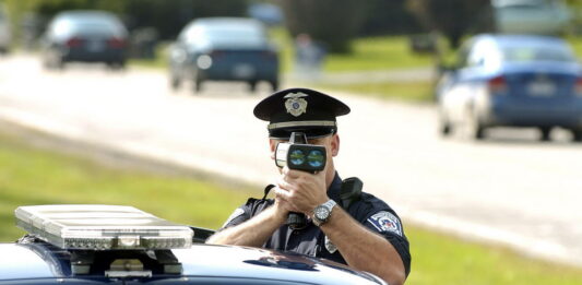Police speed camera