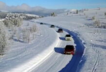 electric car testing winter