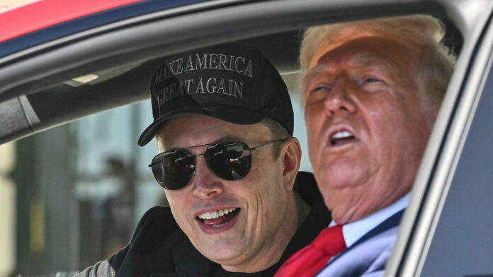 Trump Musk Tesla